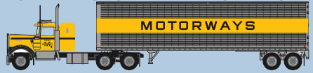 Trainworx N Kenworth W900/40' trailer set Motorways